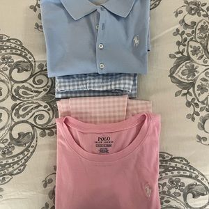 Brand New Without Tags Ralph Lauren Pastel and Gingham Matching Sets
